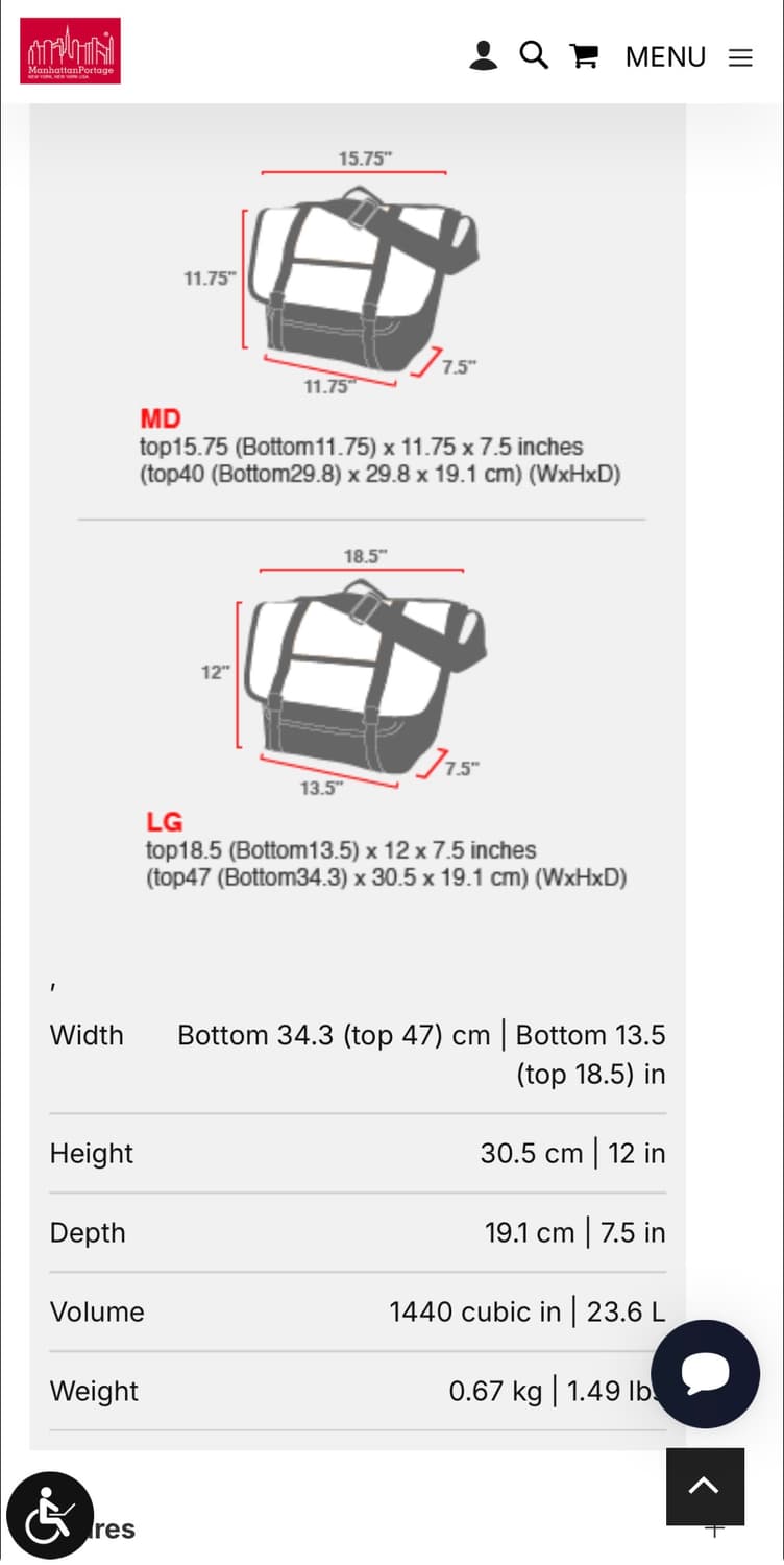 (새상품) 맨하탄포티지 NY 메신저 백 LG 블랙 상품이미지8