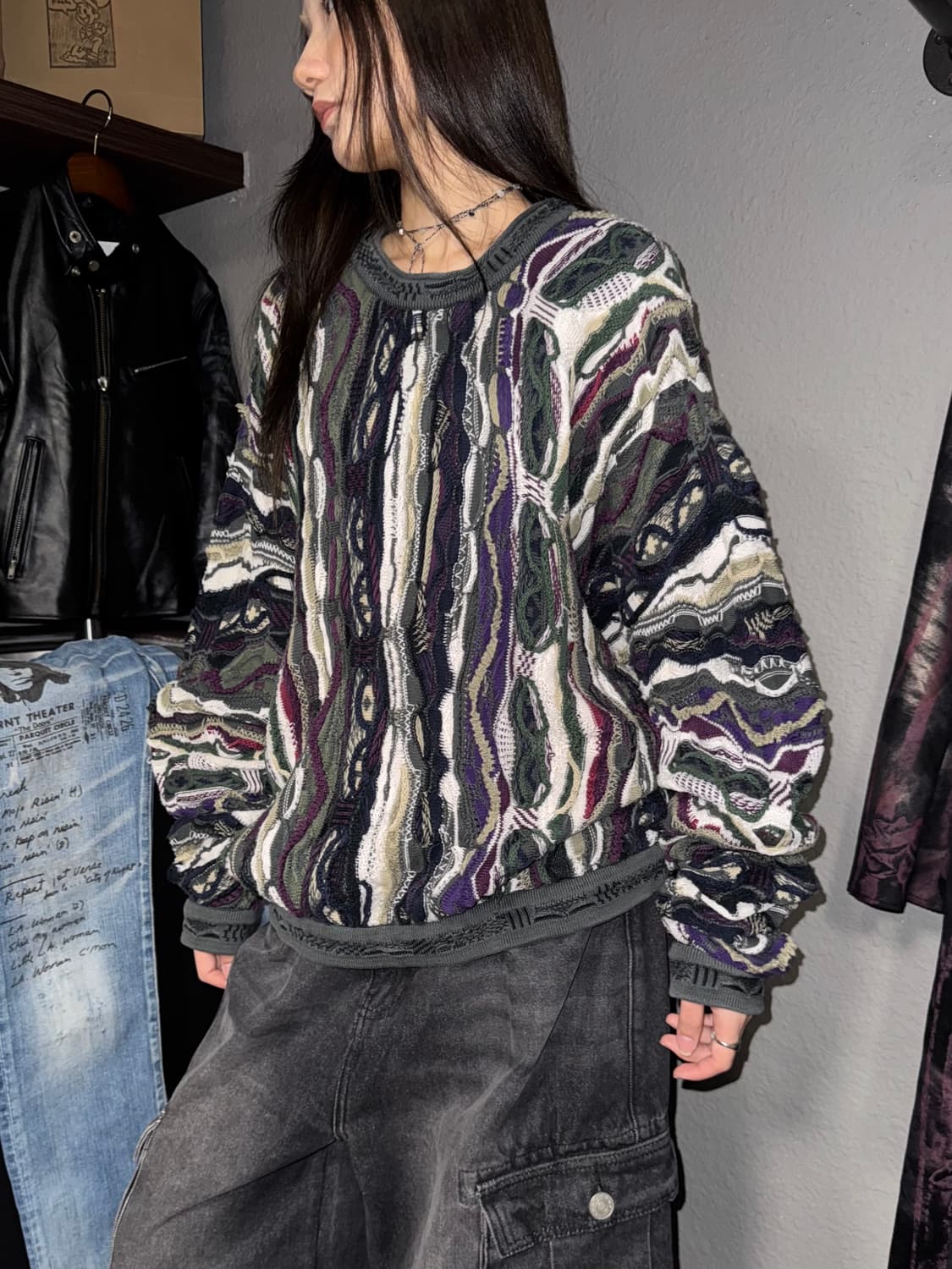 쿠지 케이블 니트 상품이미지2