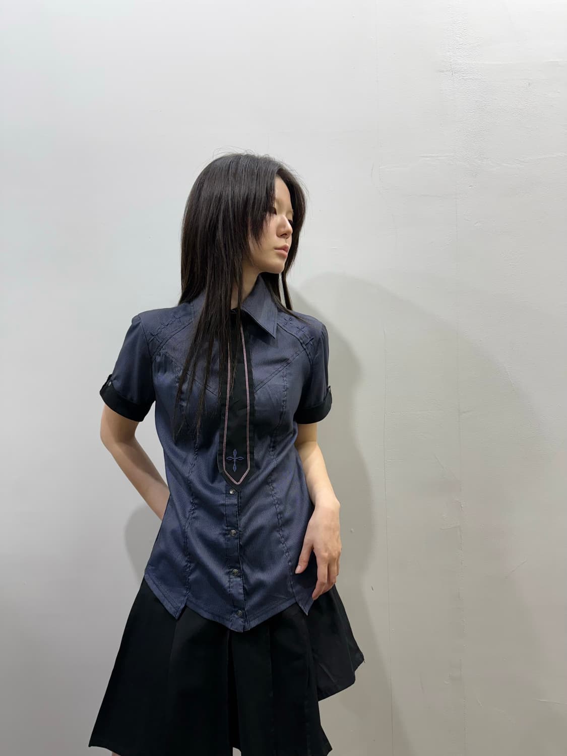 오즈온 셔츠&타이 셋업 상품이미지2