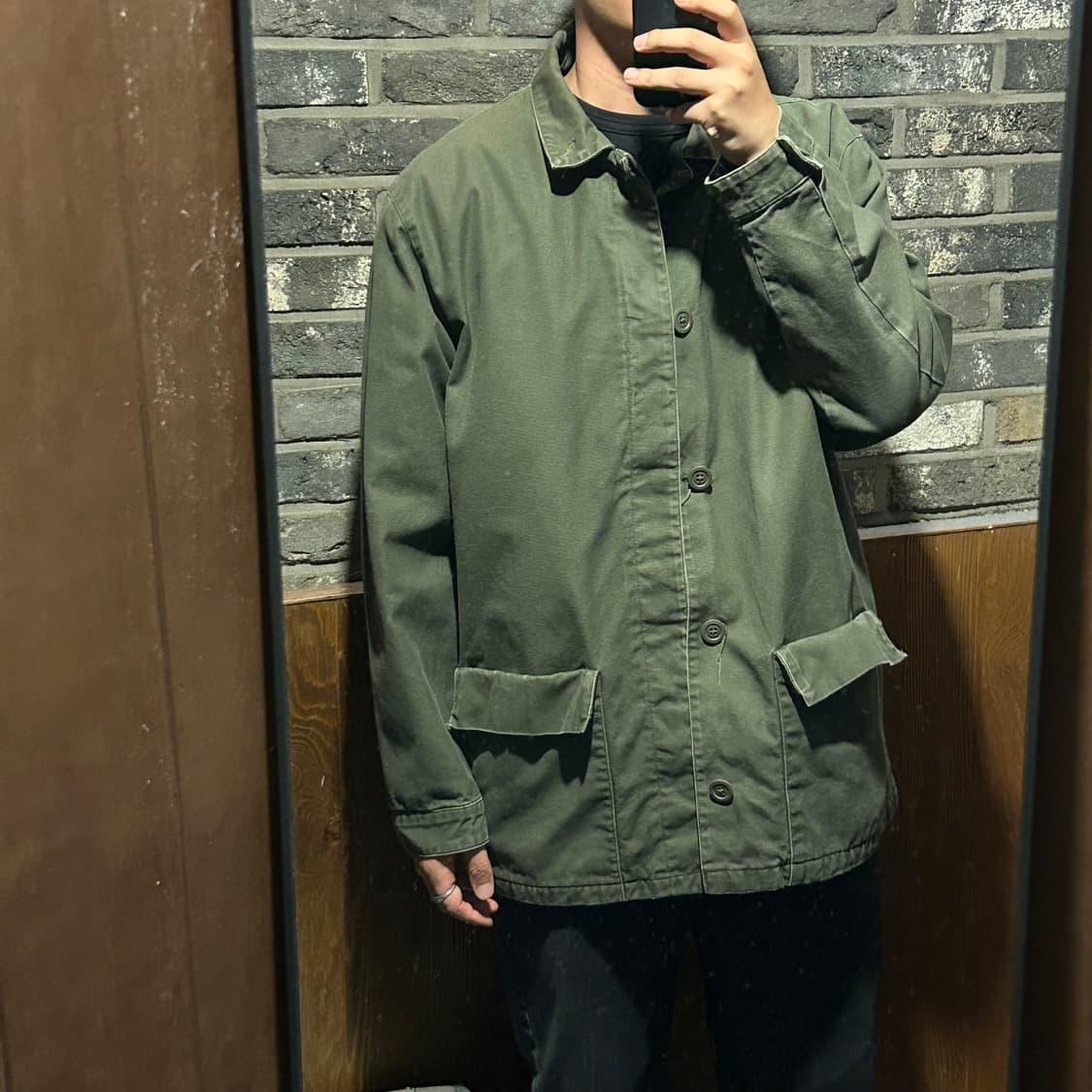 L) GAP 갭 올리브 밀리터리 야상 자켓 상품이미지9