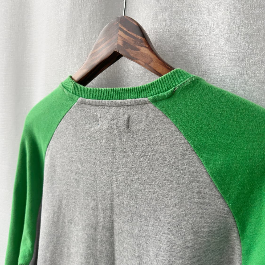 아디다스 빅 트레포일 포켓 맨투맨 멜란지 그레이 그린 110 상품이미지8