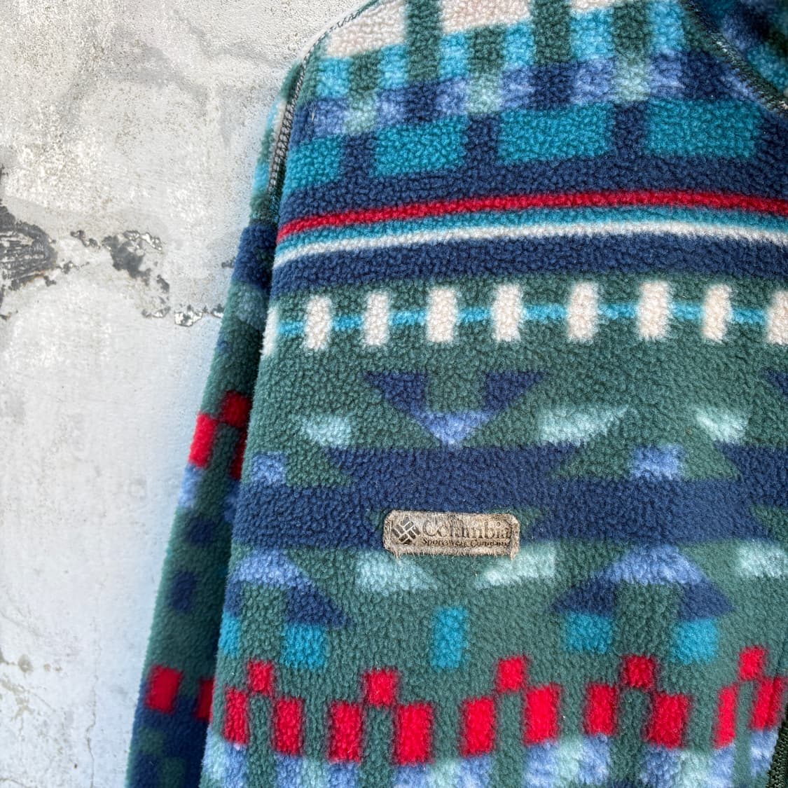 Columbia 90s usa 콜롬비아 플리스 후리스 풀오버 상품이미지4