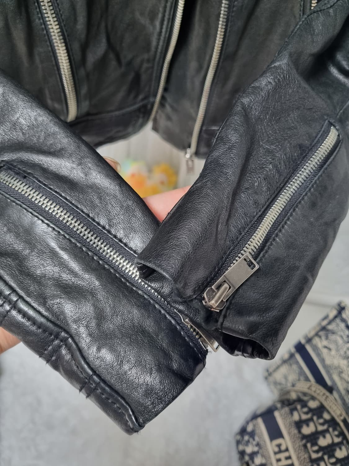 정품) 마쥬 양가죽 라이더 자켓  상품이미지4