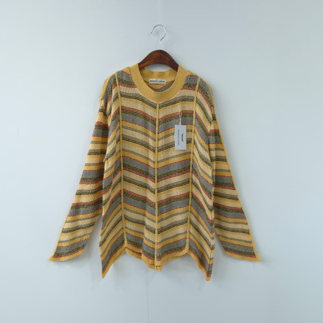 EARTH WING 컬러 스트라이프 니트 상품이미지1