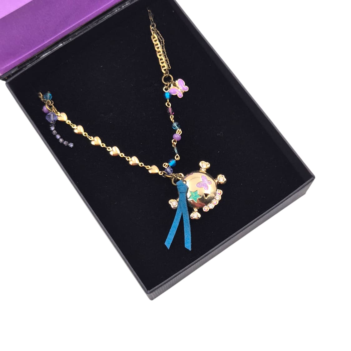 06s 에디션 안나수이 빅 스컬 하트 레이어드 목걸이 상품이미지5