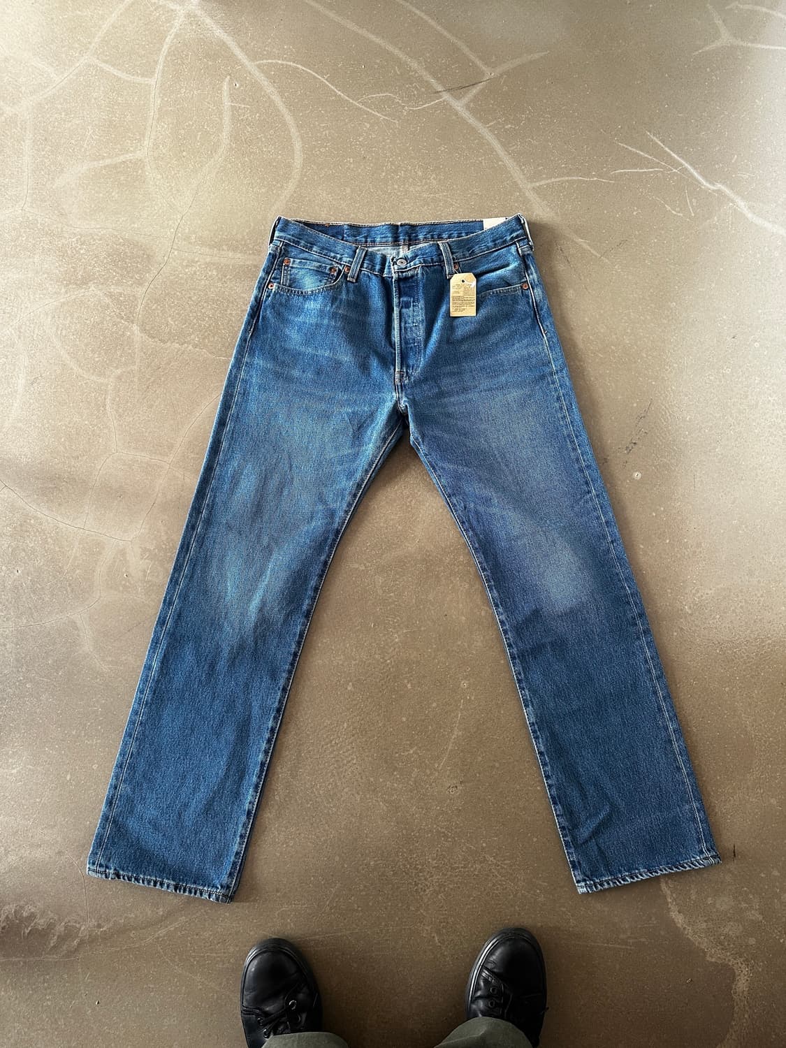 Levis 501 스트레이트 데님 팬츠 w34 상품이미지4