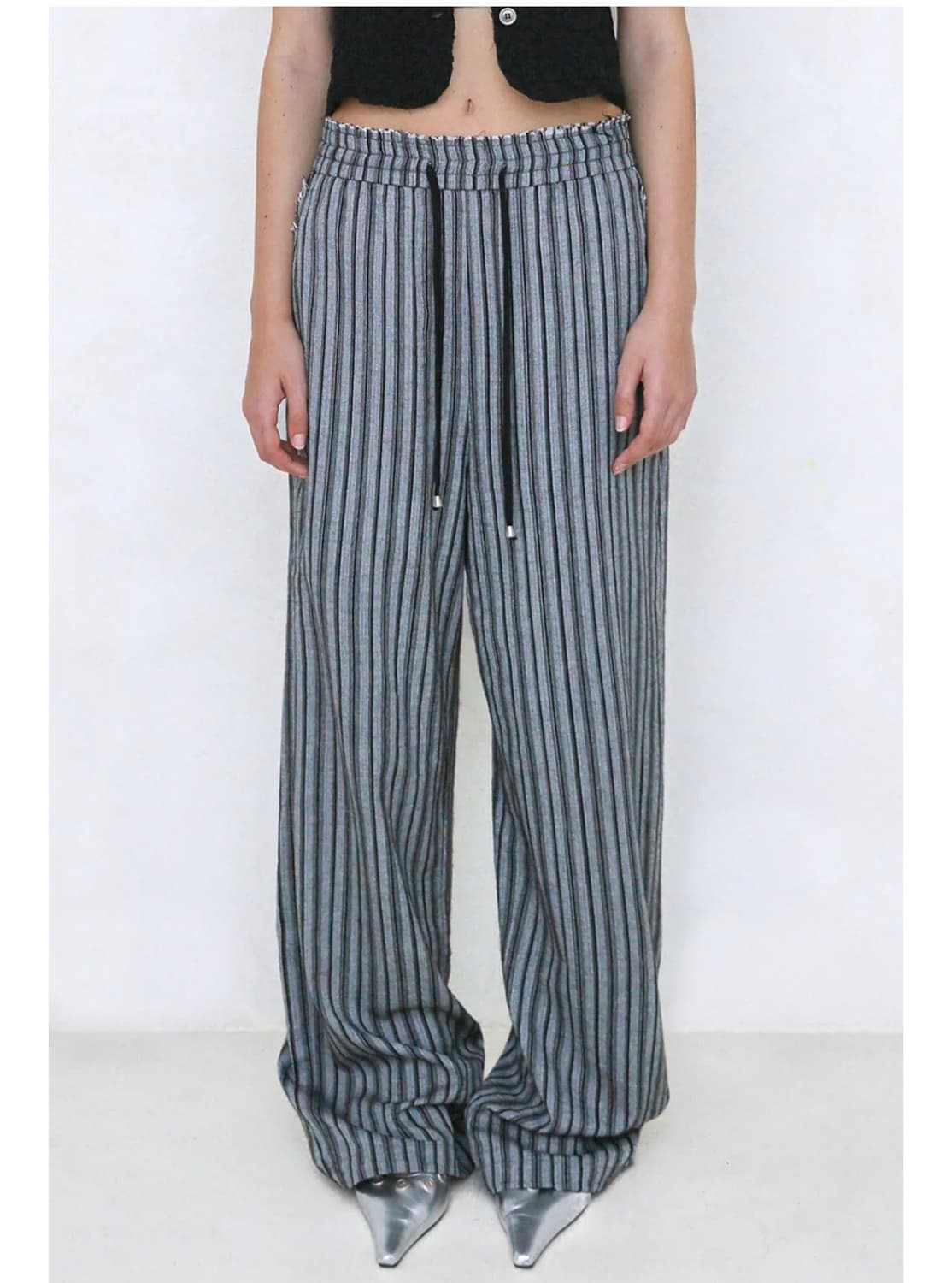 폴리수엠 fresh effortless pants(black/1size) 상품이미지4