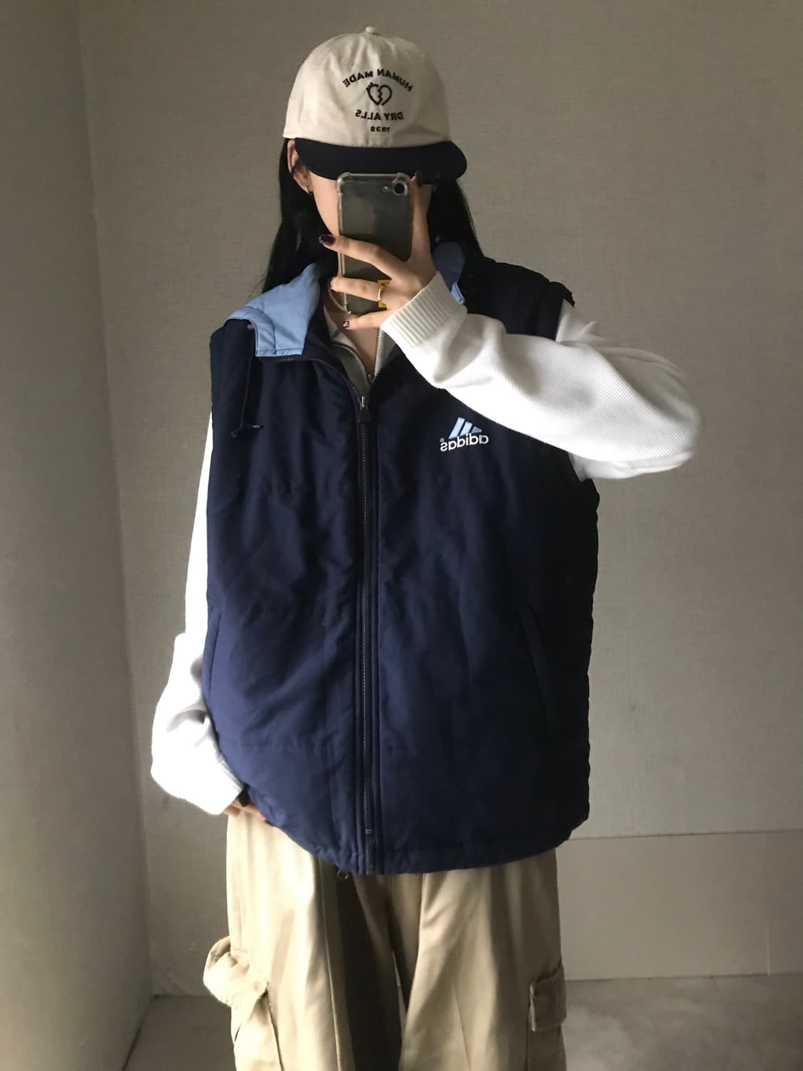 아디다스 90s 빅로고 누빔 조끼 상품이미지4