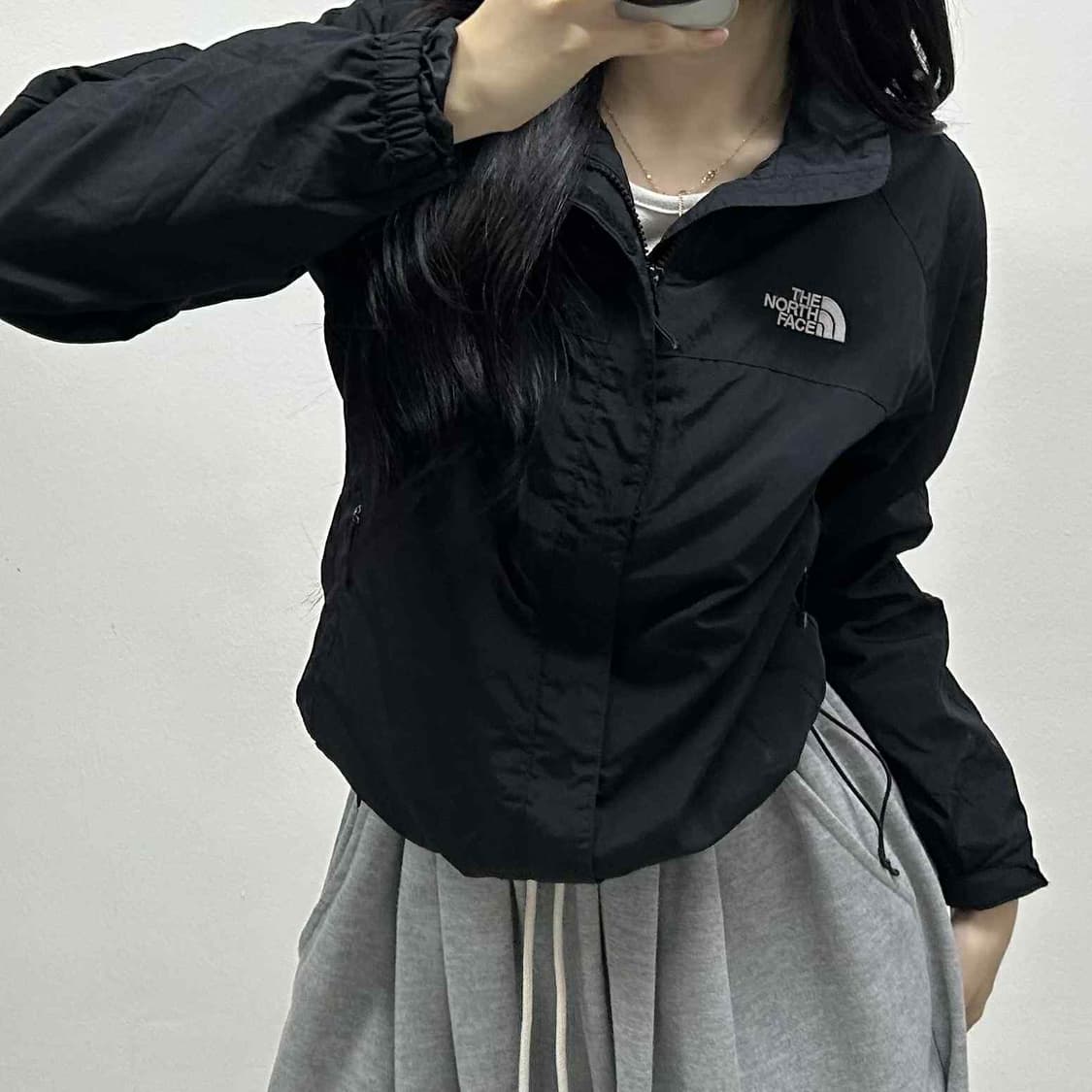 노스페이스 고프코어 포켓 블랙 윈드브레이커 자켓 바람막이 후드집업(95) 상품이미지1