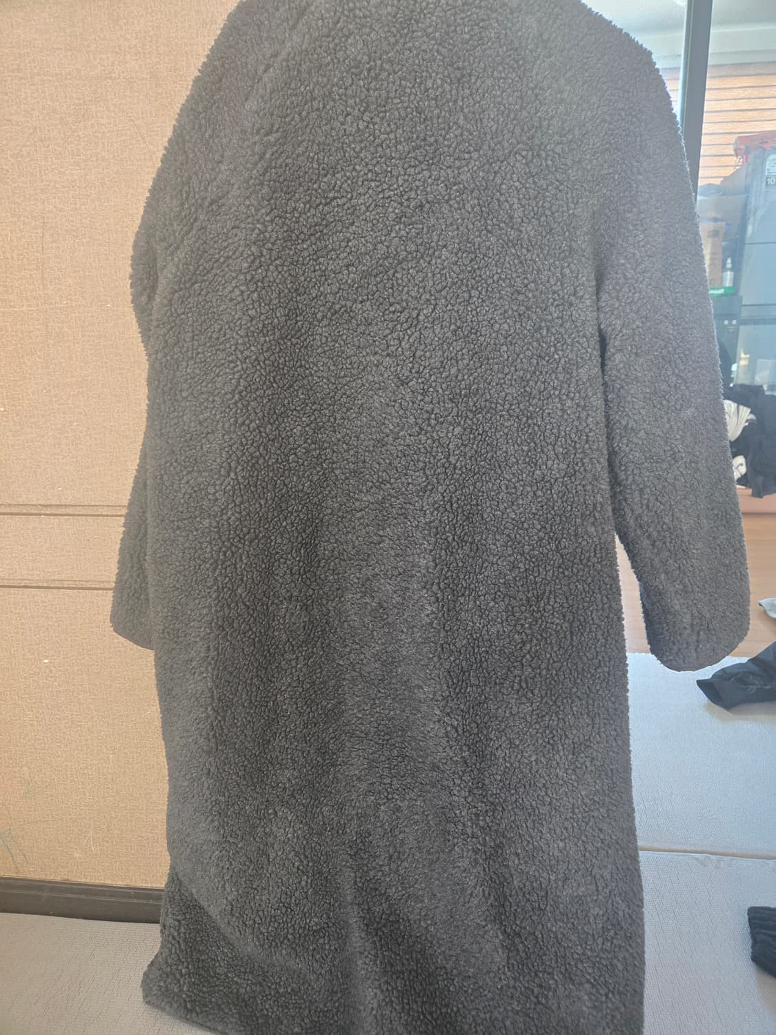 여성 후리스 롱 코트 상품이미지2