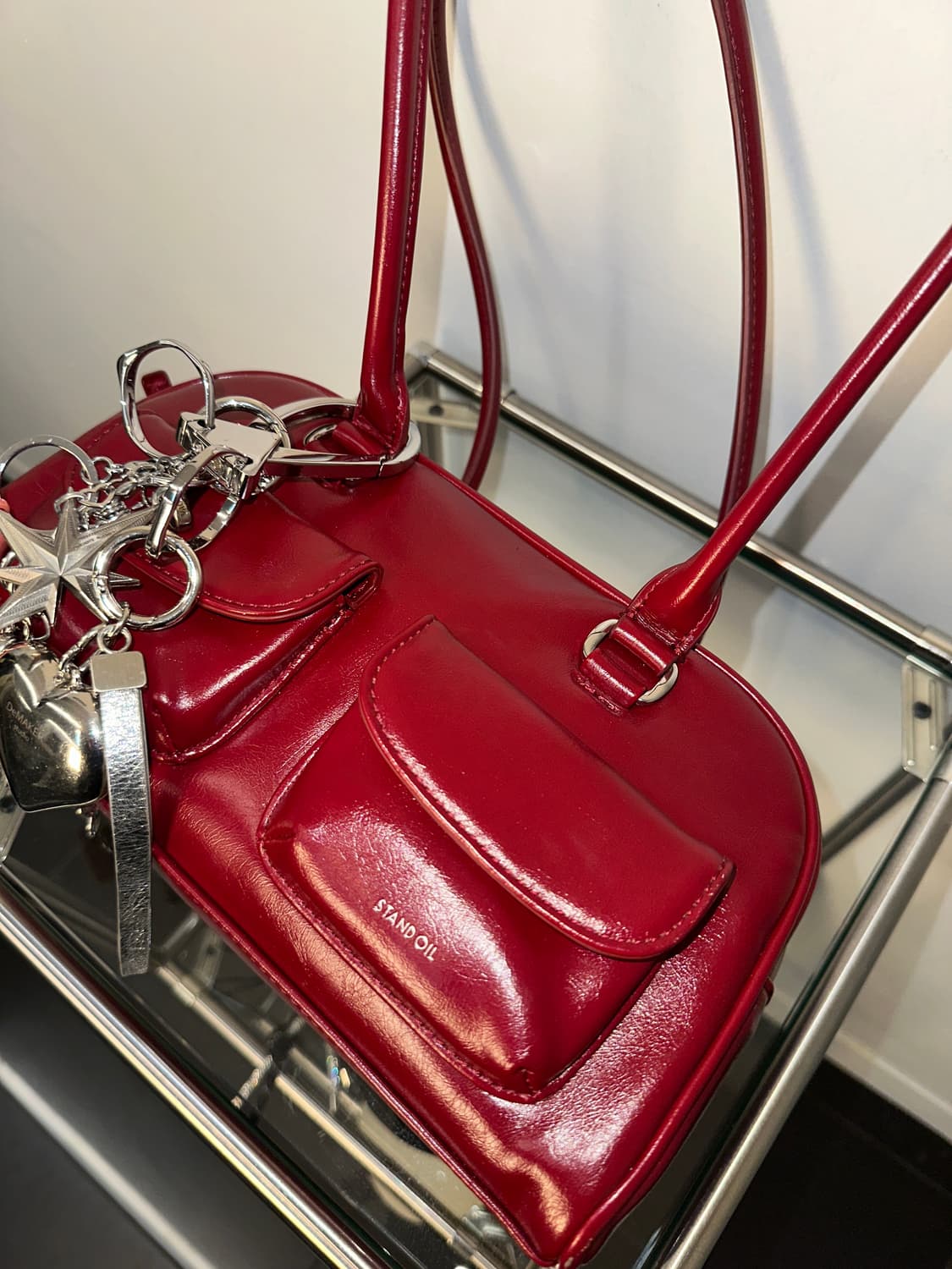 스탠드오일 츄비백 딥레드 숄더백 os 상품이미지1