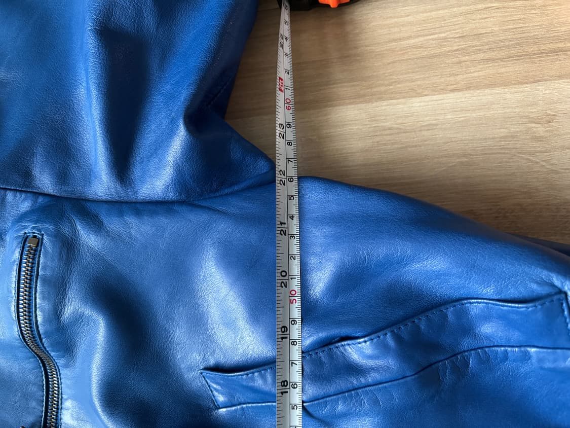 블루 리얼레더 자켓 상품이미지7