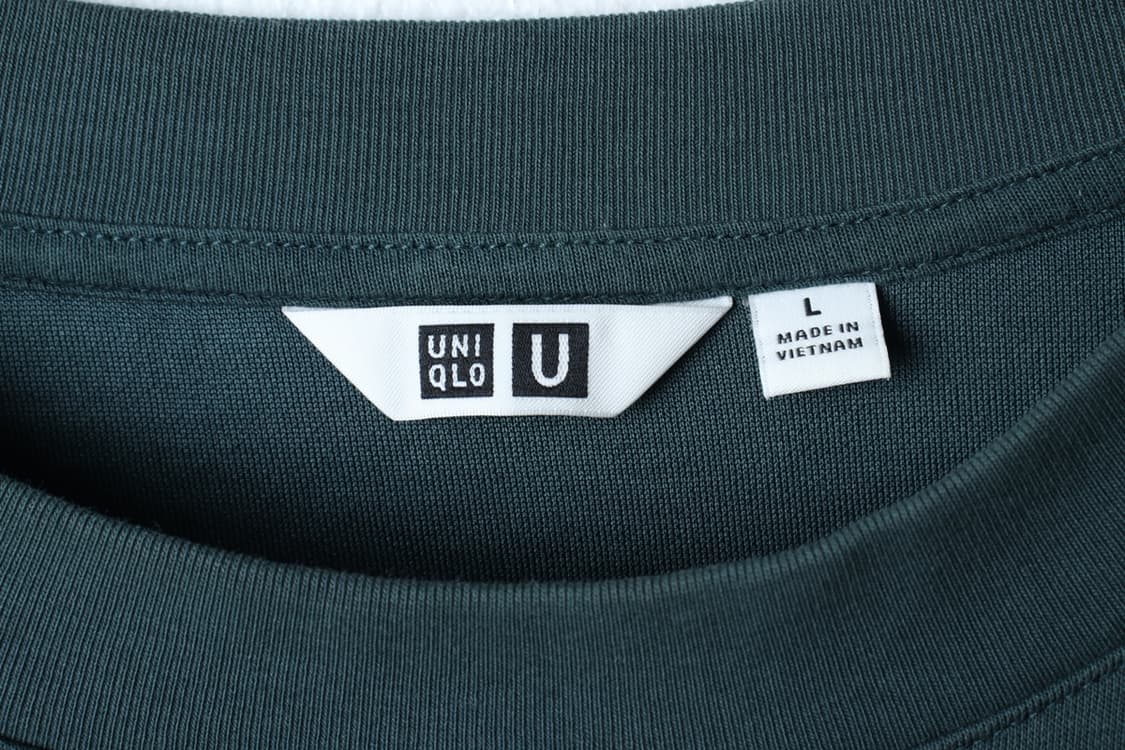 (L-XL) 유니클로 반팔 티셔츠 U라인 에어리즘 그린 무지-H32319 상품이미지5