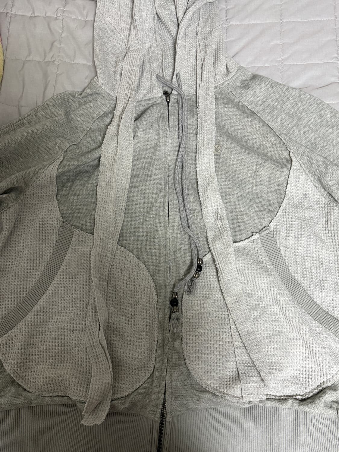 코이세이오 이어머프 후드집업 라이트 그레이 상품이미지3