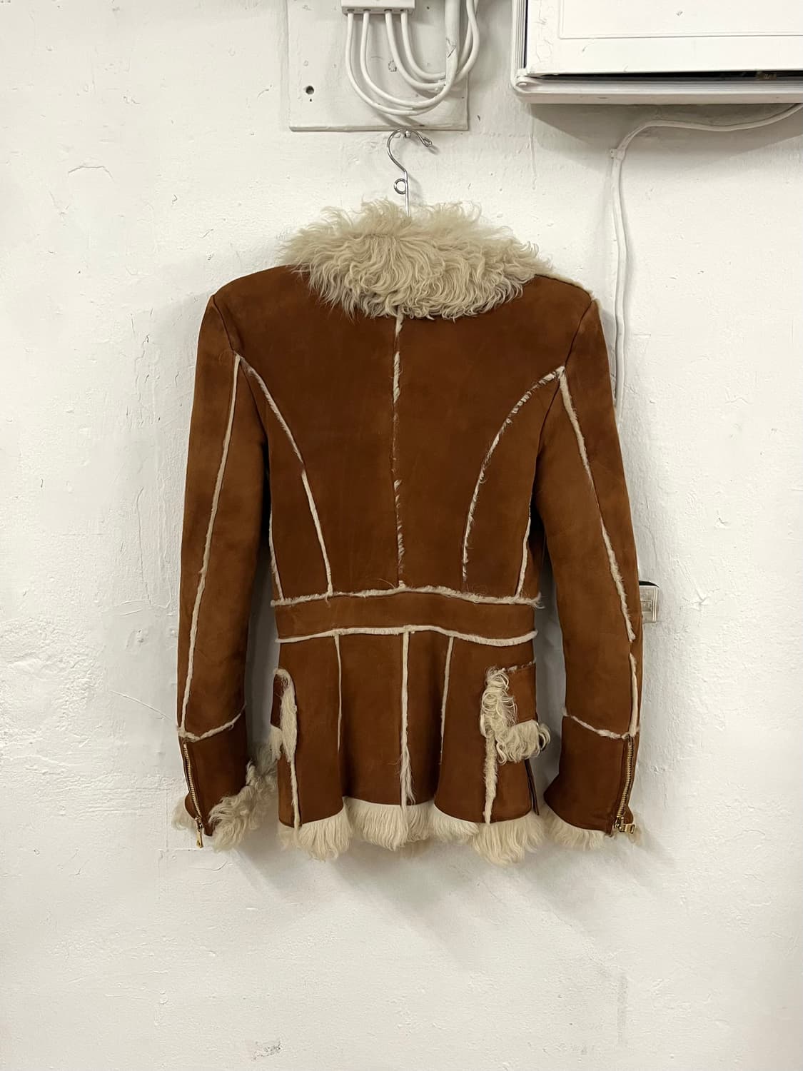 발망 2017FW 올리비에 루스테인 런웨이 램스 퍼 시어링 무스탕 자켓 상품이미지7