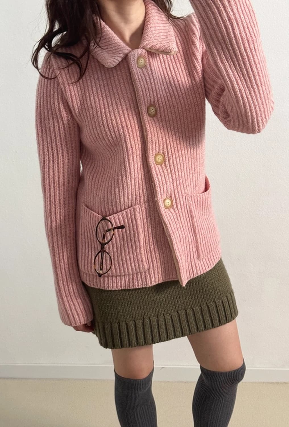 아페쎄 빈티지 니트 가디건 상품이미지3