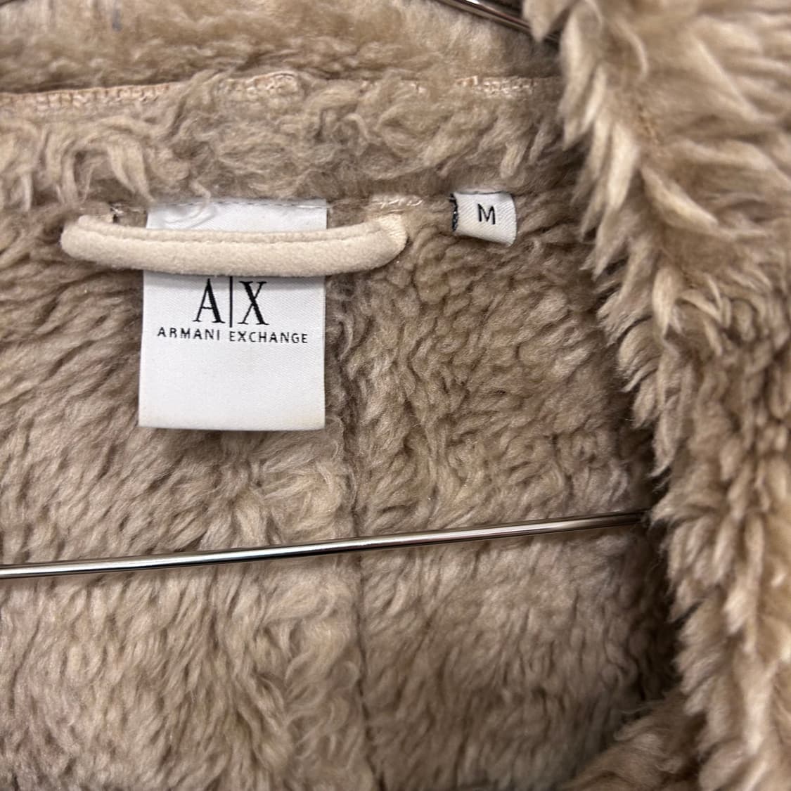 아르마니 익스체인지 크랙 코튼 양털 무스탕 상품이미지3