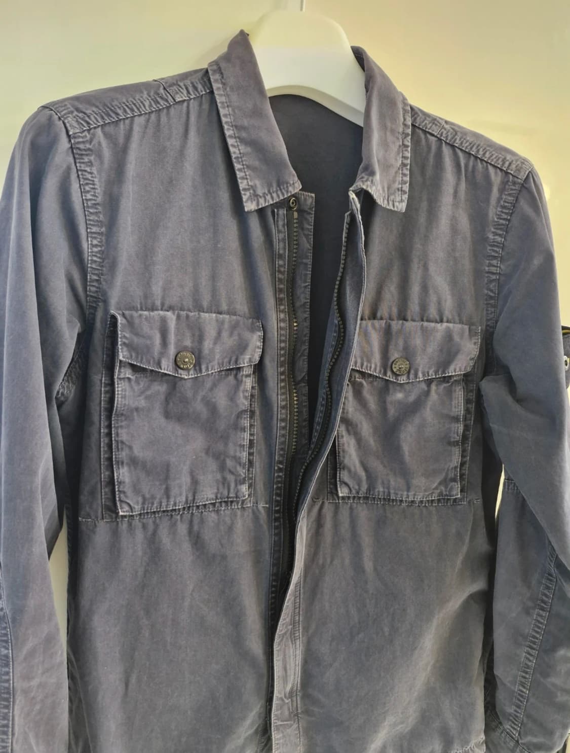 스톤 아일랜드 올드 이펙트 오버셔츠 네이비 상품이미지3