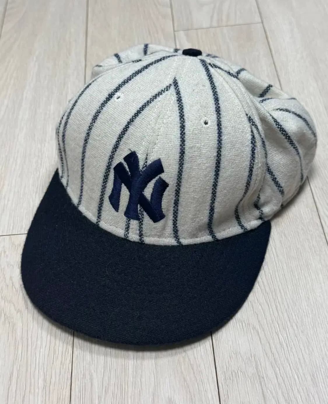90s 양키즈 yankees 빈티지 핀스트라이프 햇 캡 뉴에라 상품이미지1