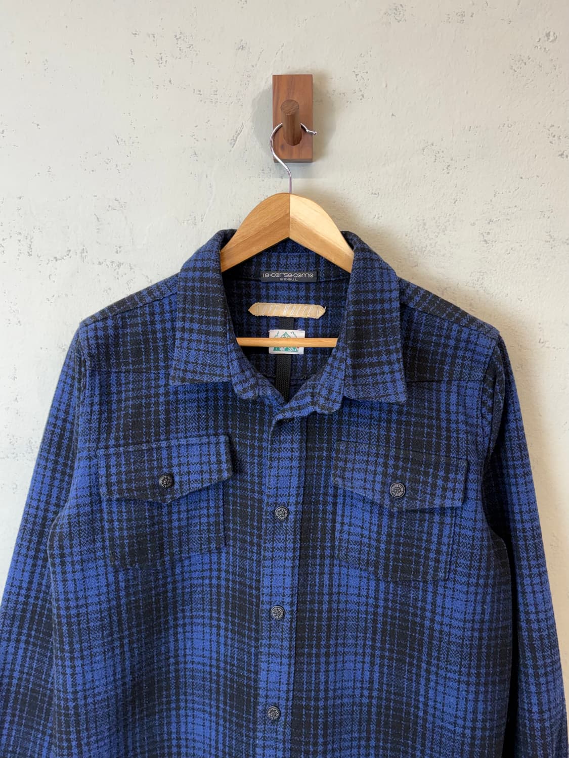 오프화이트 텐꼬르소꼬모 블루 플란넬 셔츠 상품이미지4