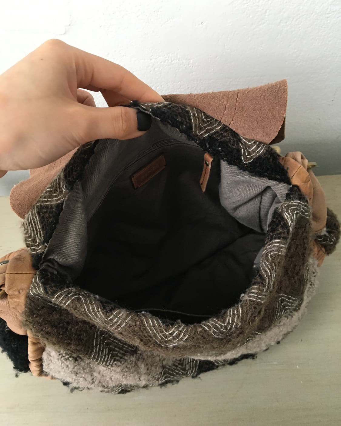  knitted layered leather shoulder bag 상품이미지3