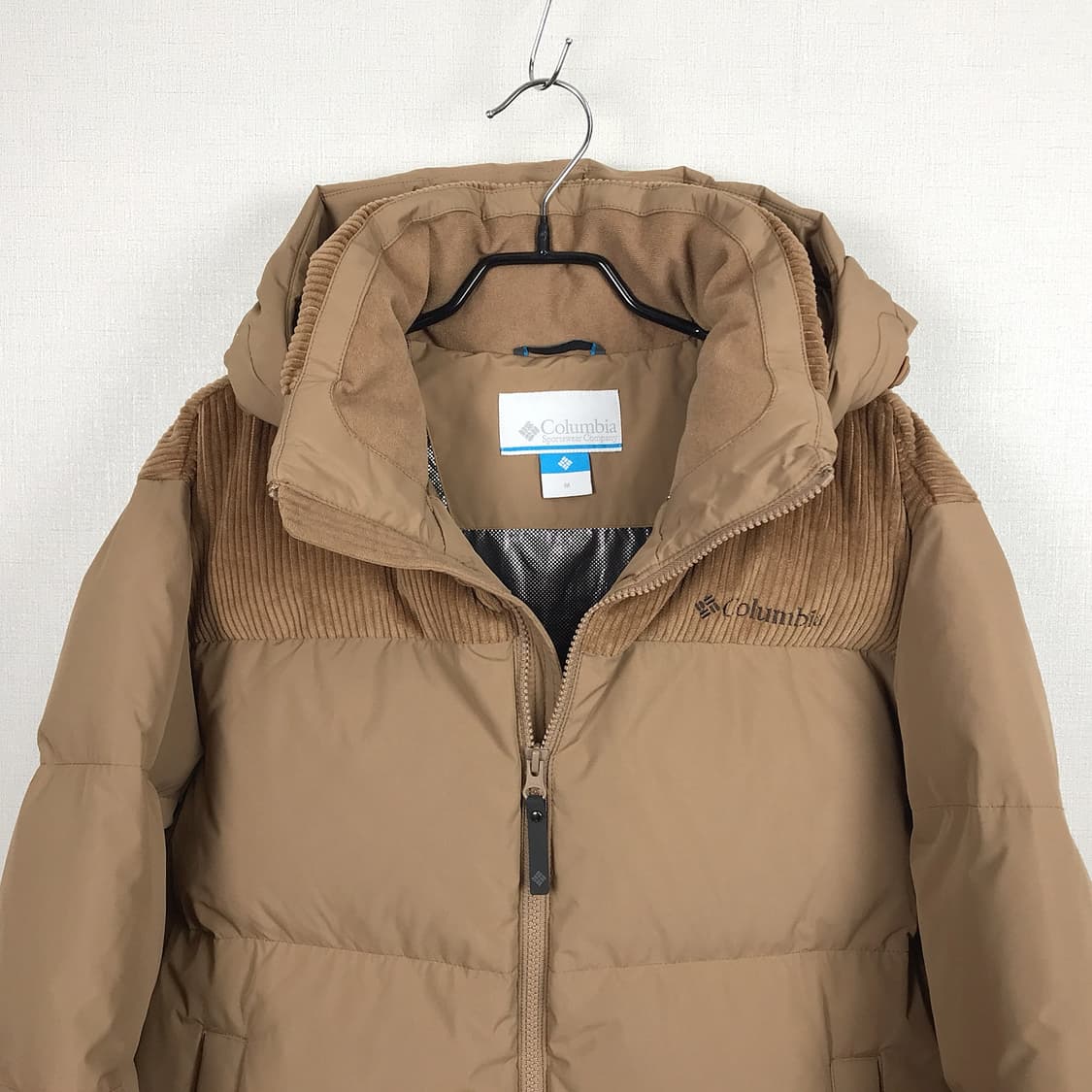 컬럼비아 옴니히트 코듀로이 덕다운 패딩 점퍼 남성M 상품이미지3