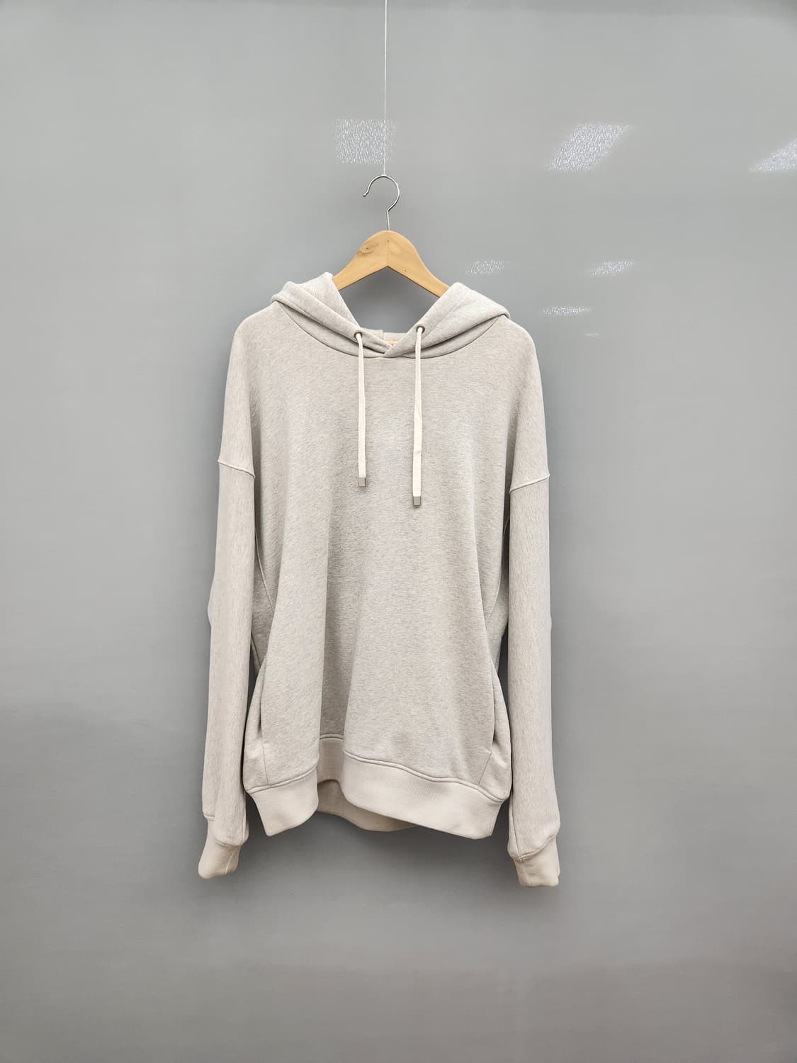 솔리드옴므 백프린트 오버핏 후드 상품이미지1