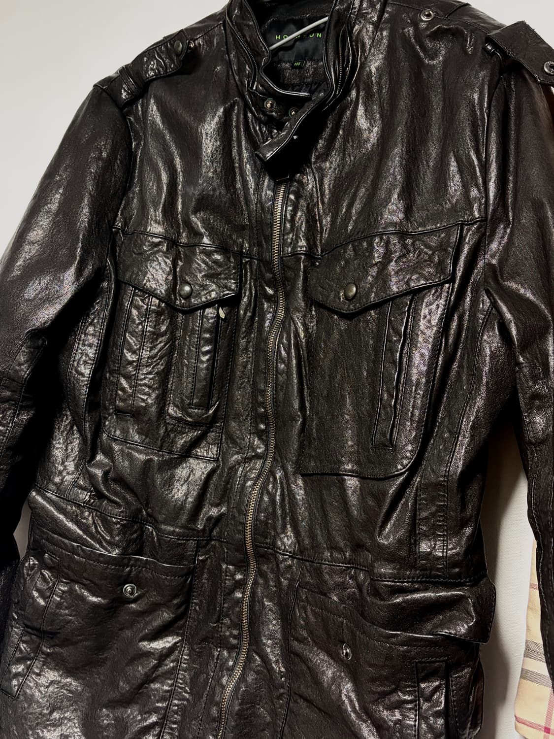 옴브루노 가죽자켓 상품이미지1