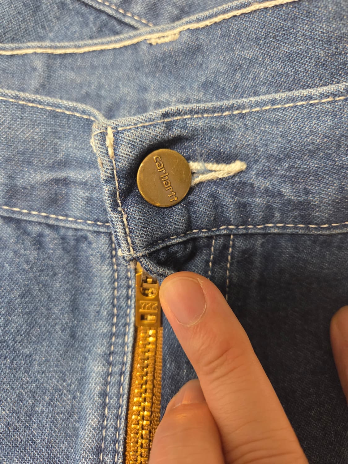 칼하트 B13 DST 싱글니 카펜터 데님 팬츠 덩가리핏 36×30 상품이미지2