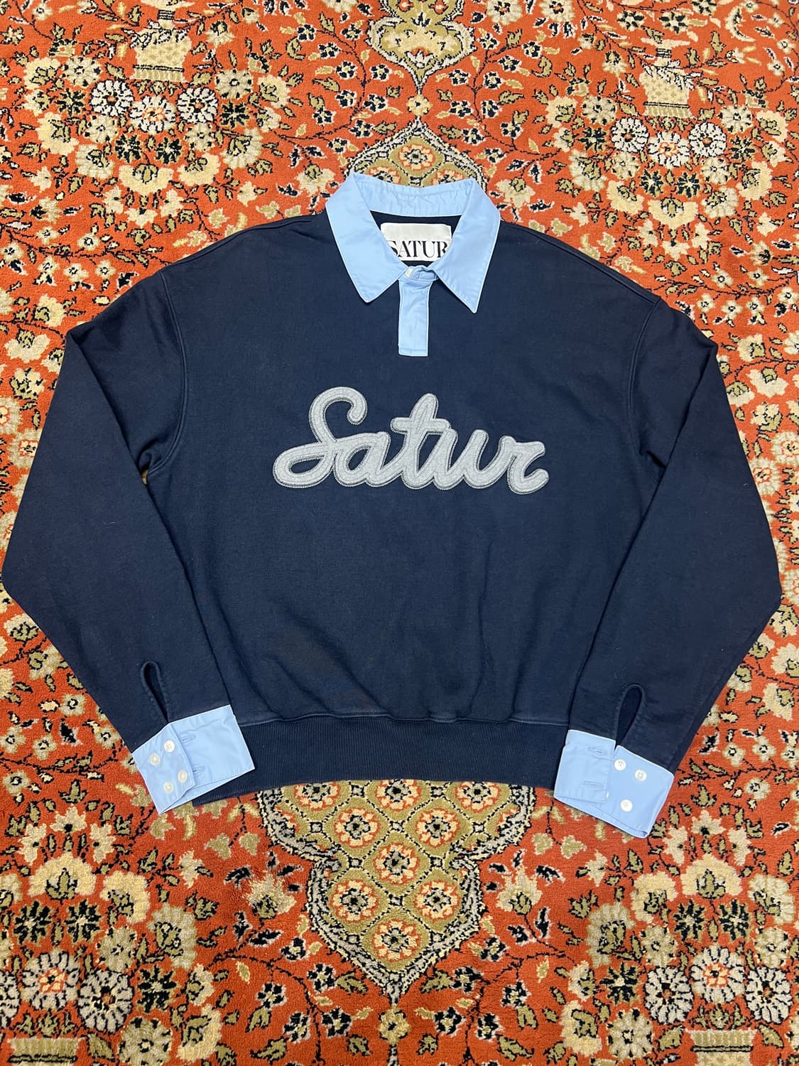 [L] 세터 맨투맨 셔츠 네이비 상품이미지1