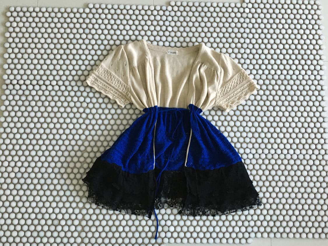 color block lace knit 상품이미지2
