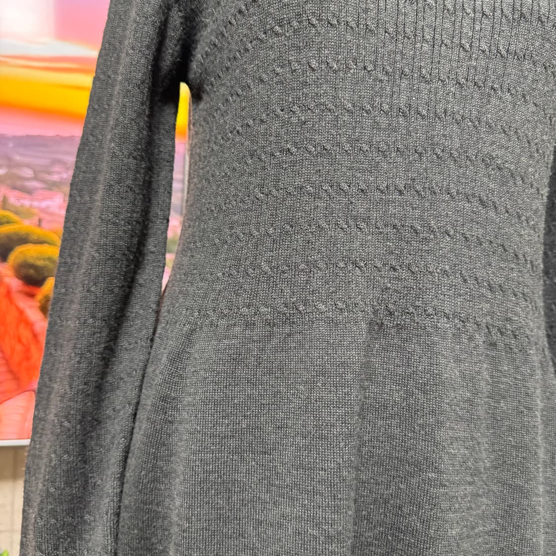 베네통 진그레이 니트 긴팔 원피스 예뻐요 상품이미지7