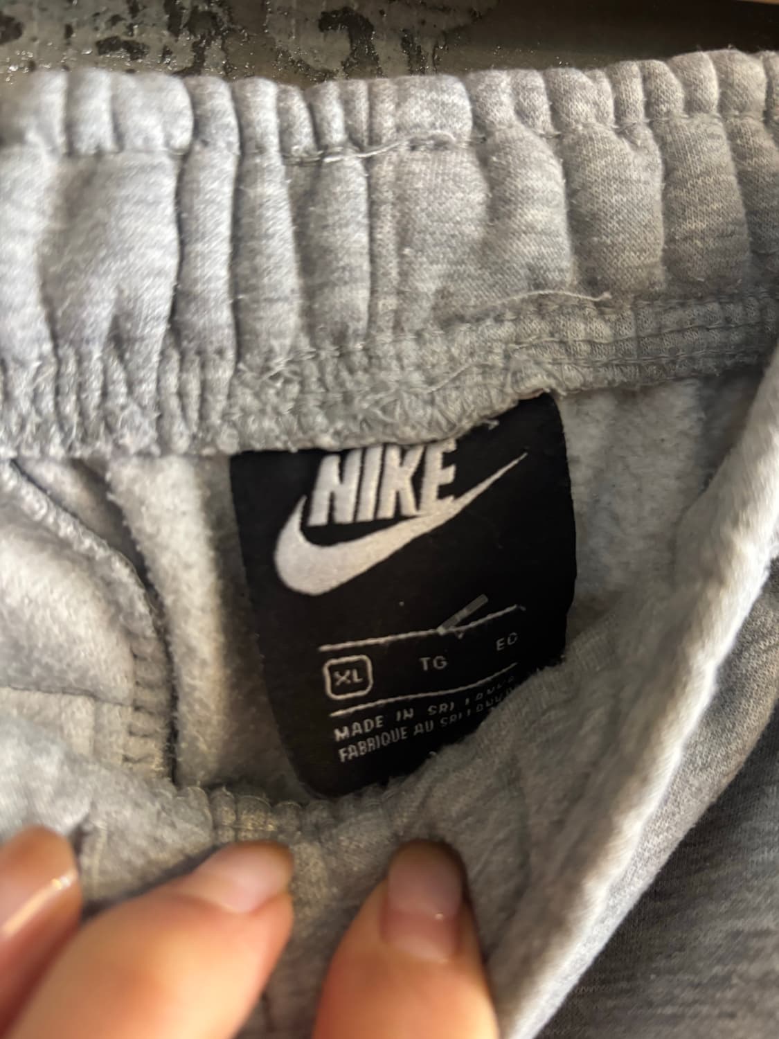 나이키 그레이 기모 트레이닝 팬츠 XL 상품이미지4