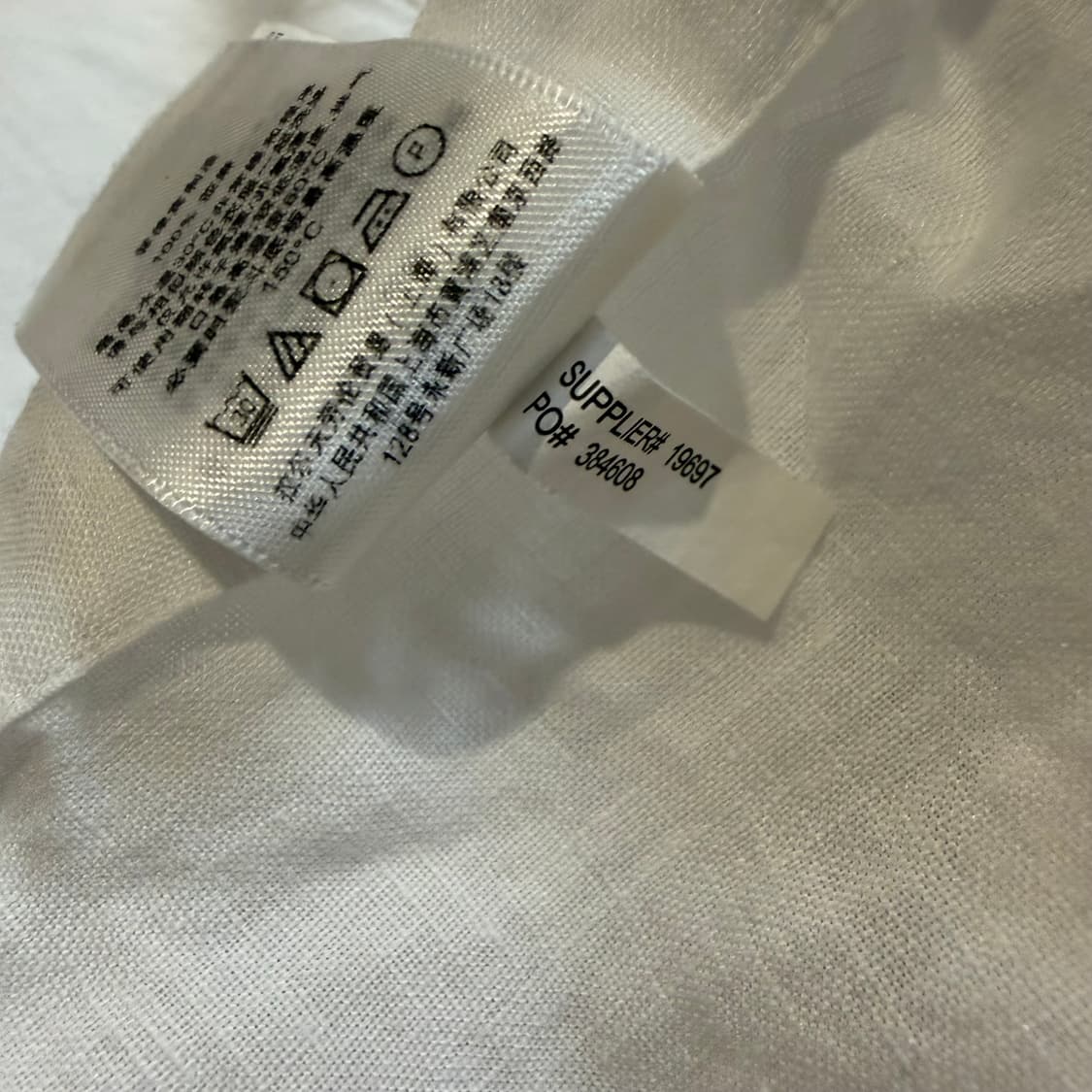 폴로 랄프로렌 화이트 린넨 반팔 셔츠 상품이미지5