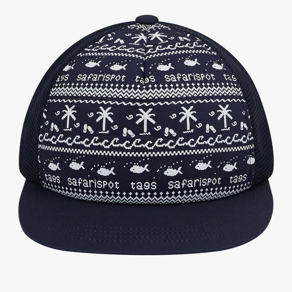 사파리스팟 S Clef Bandana Mesh Cap - Navy 상품이미지1