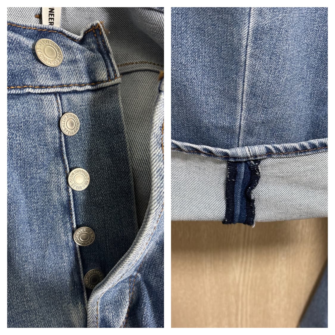 리바이스 프리미엄 엔진니어드 쿨진 502데님팬츠34"/연청 상품이미지6