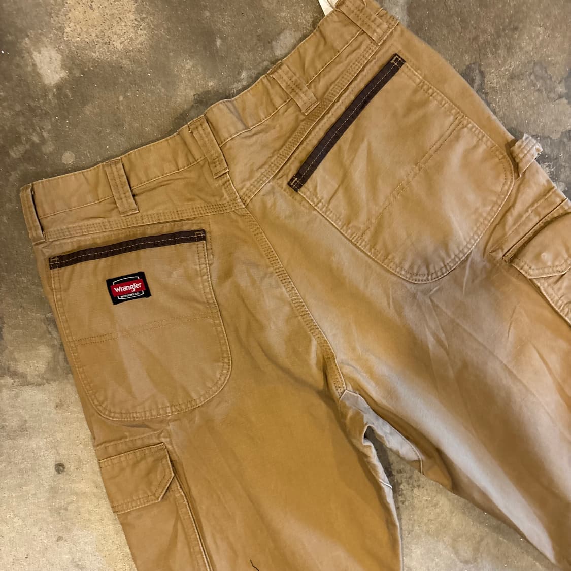 랭글러 헤비코튼 립스탑 더블니 워크 팬츠 상품이미지9