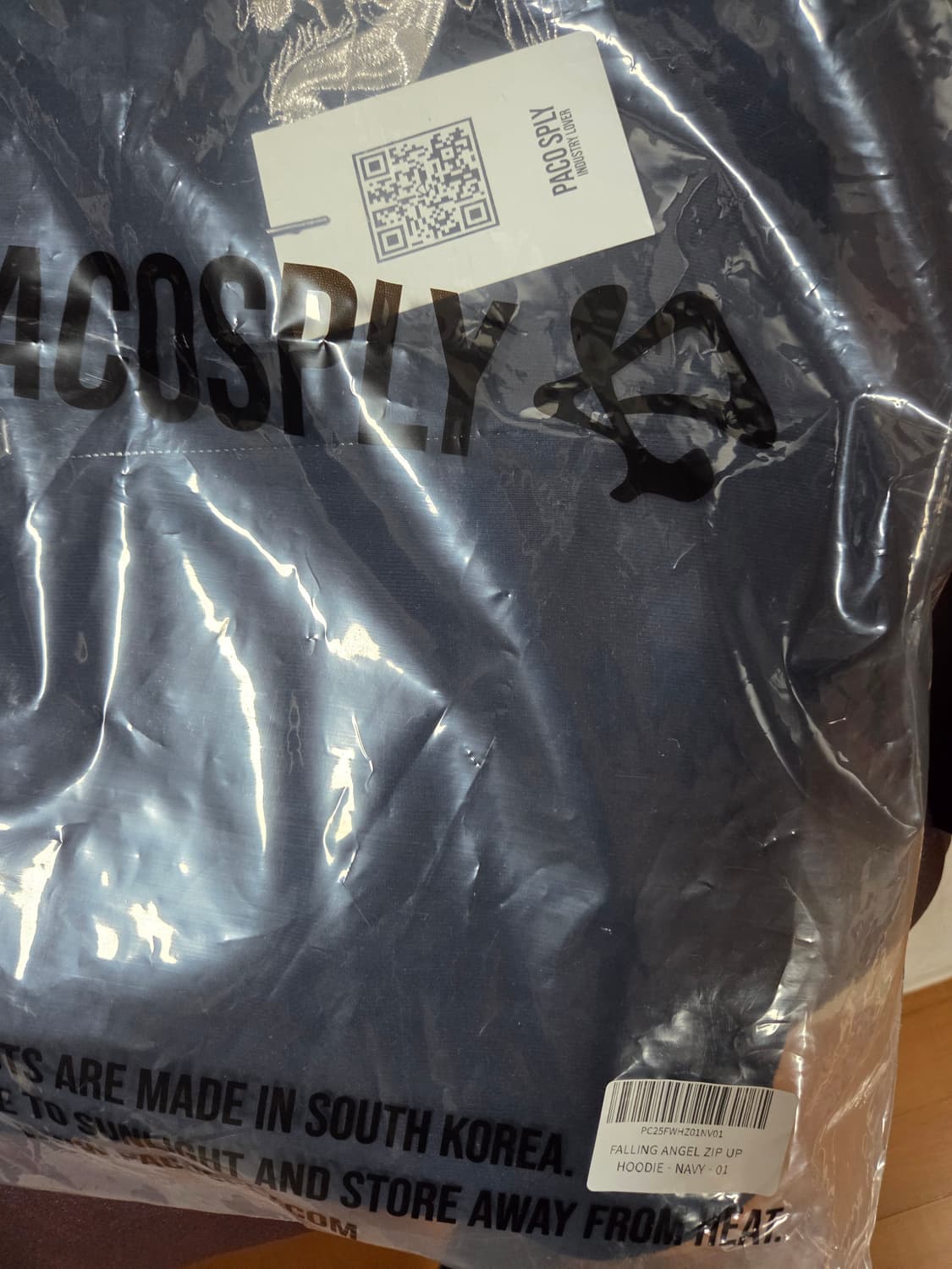 파코서플라이 폴링 엔젤 집업 후디 후드집업 네이비 상품이미지2