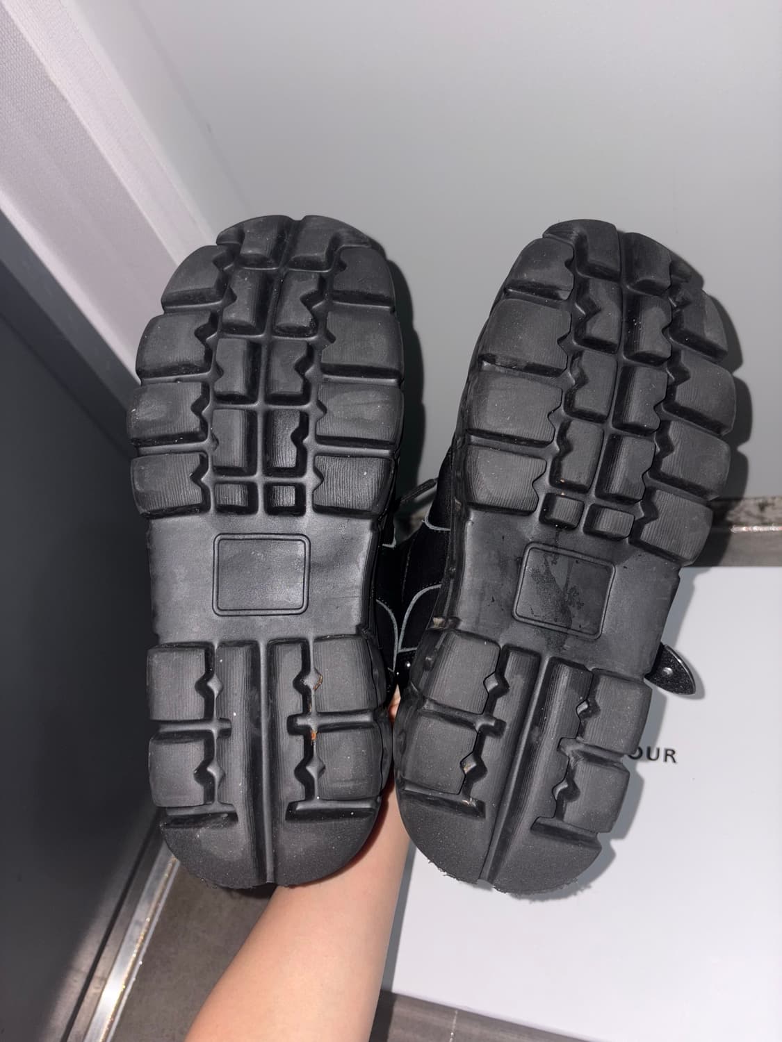 히스테릭 글래머 벨크로 플랫폼 스니커즈 블랙 상품이미지10