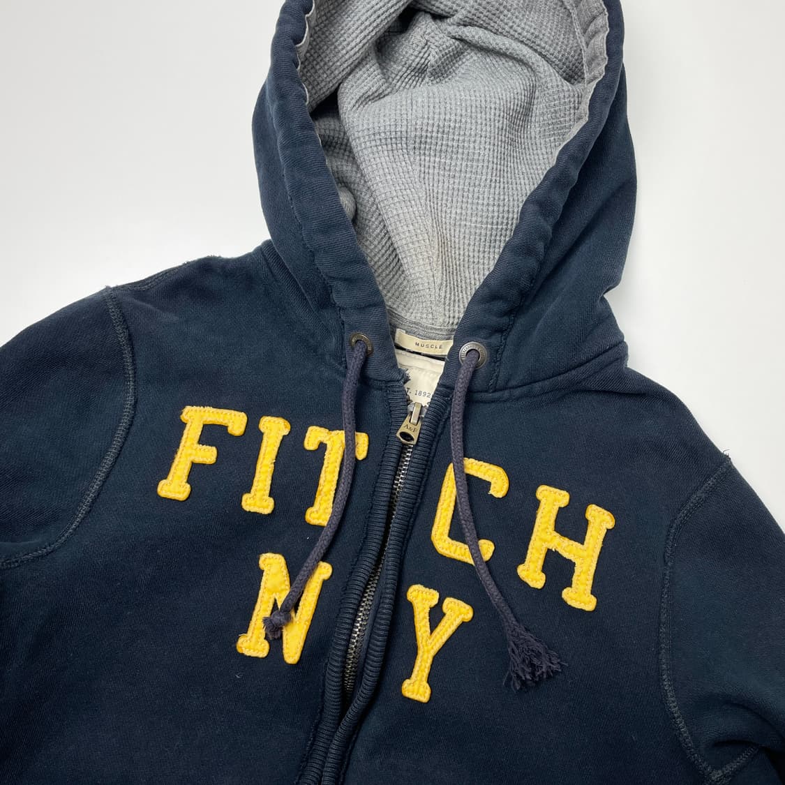 아베크롬비 네이비 기모 후드집업 M 상품이미지3