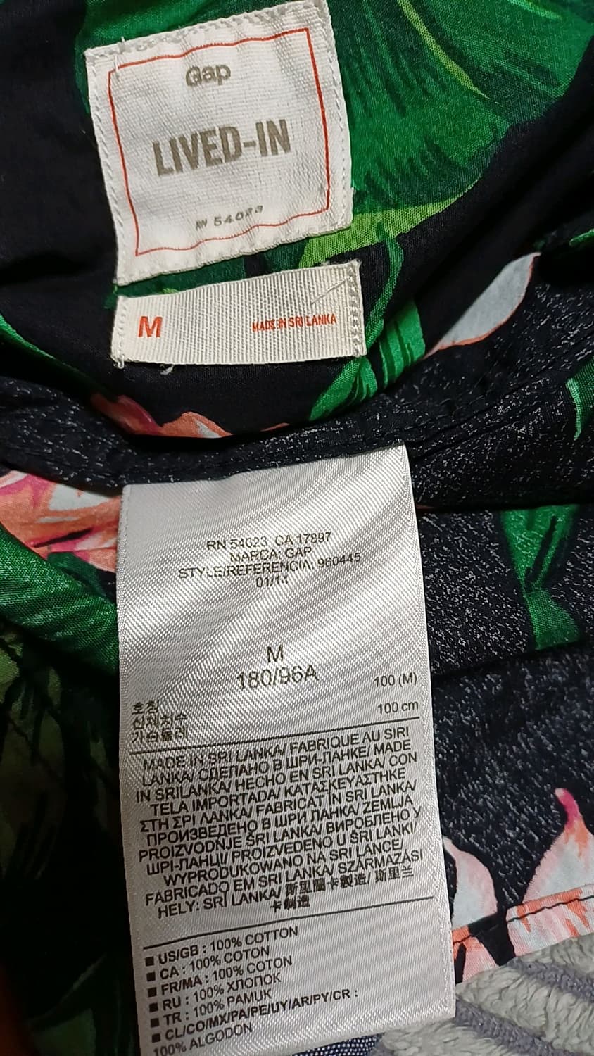 GAP 반팔셔츠 M 가슴54 기장71 상품이미지4