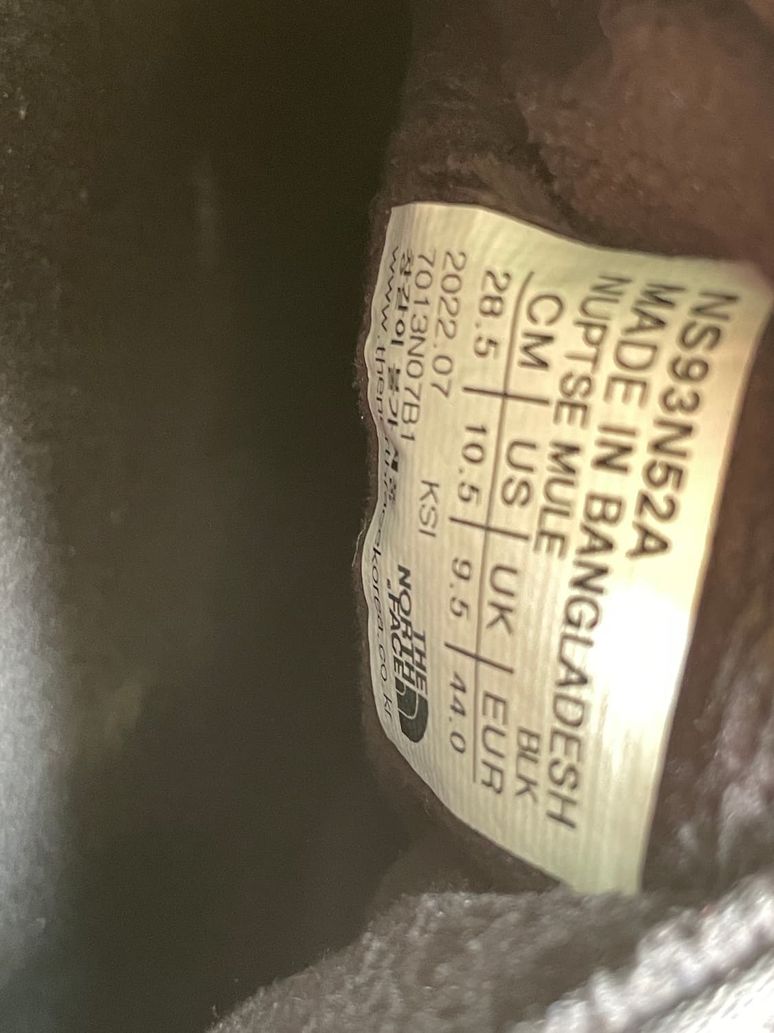 노스페이스 눕시 뮬 285 블랙 상품이미지7