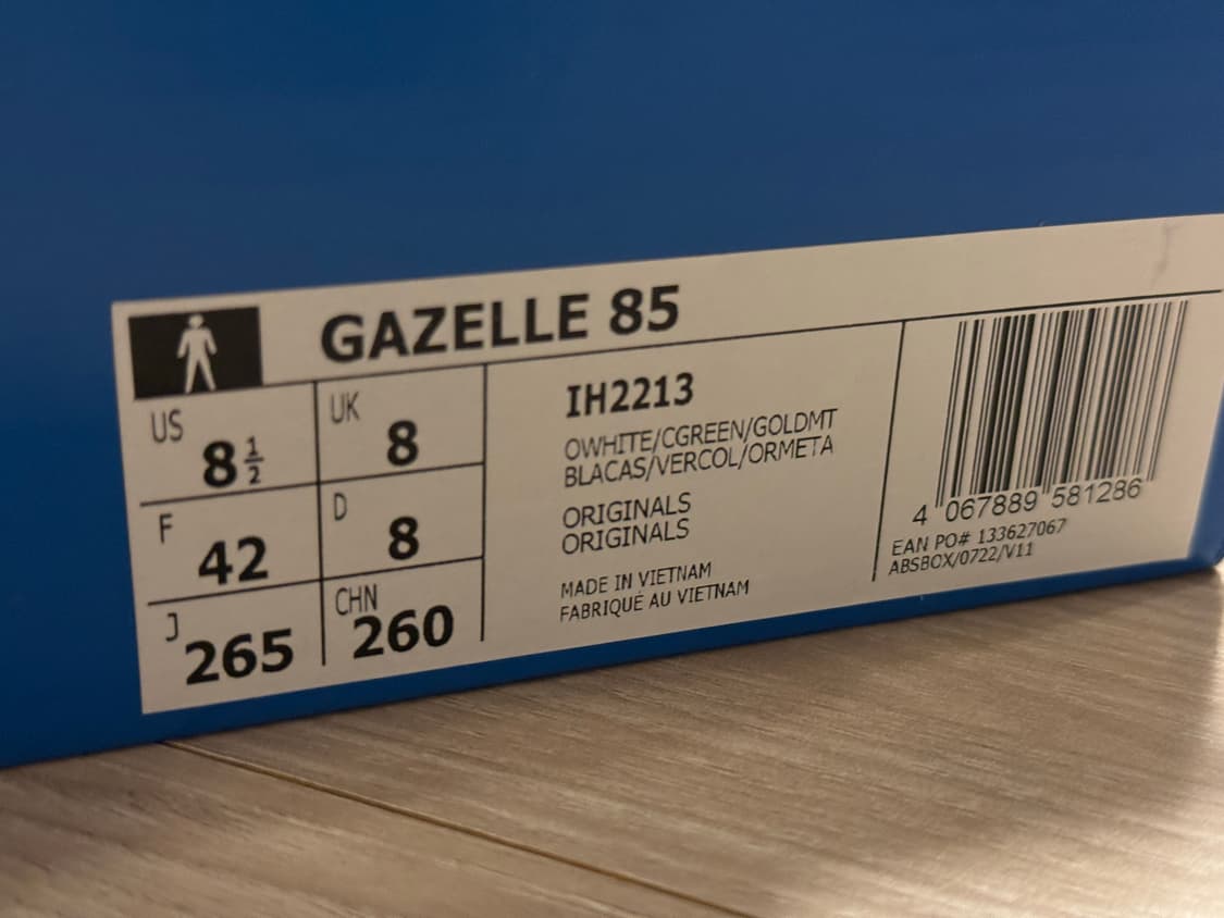 아디다스 가젤 85 -/265/ 오프화이트:그린 / IH2213 상품이미지2