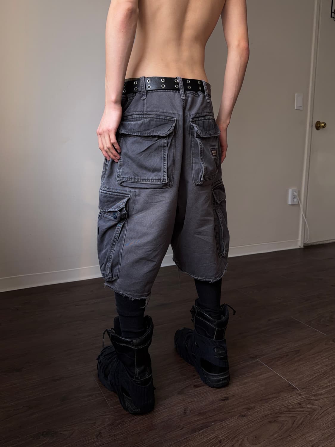 Abercrombie & fitch 디스트레스 카고 쇼츠 상품이미지6