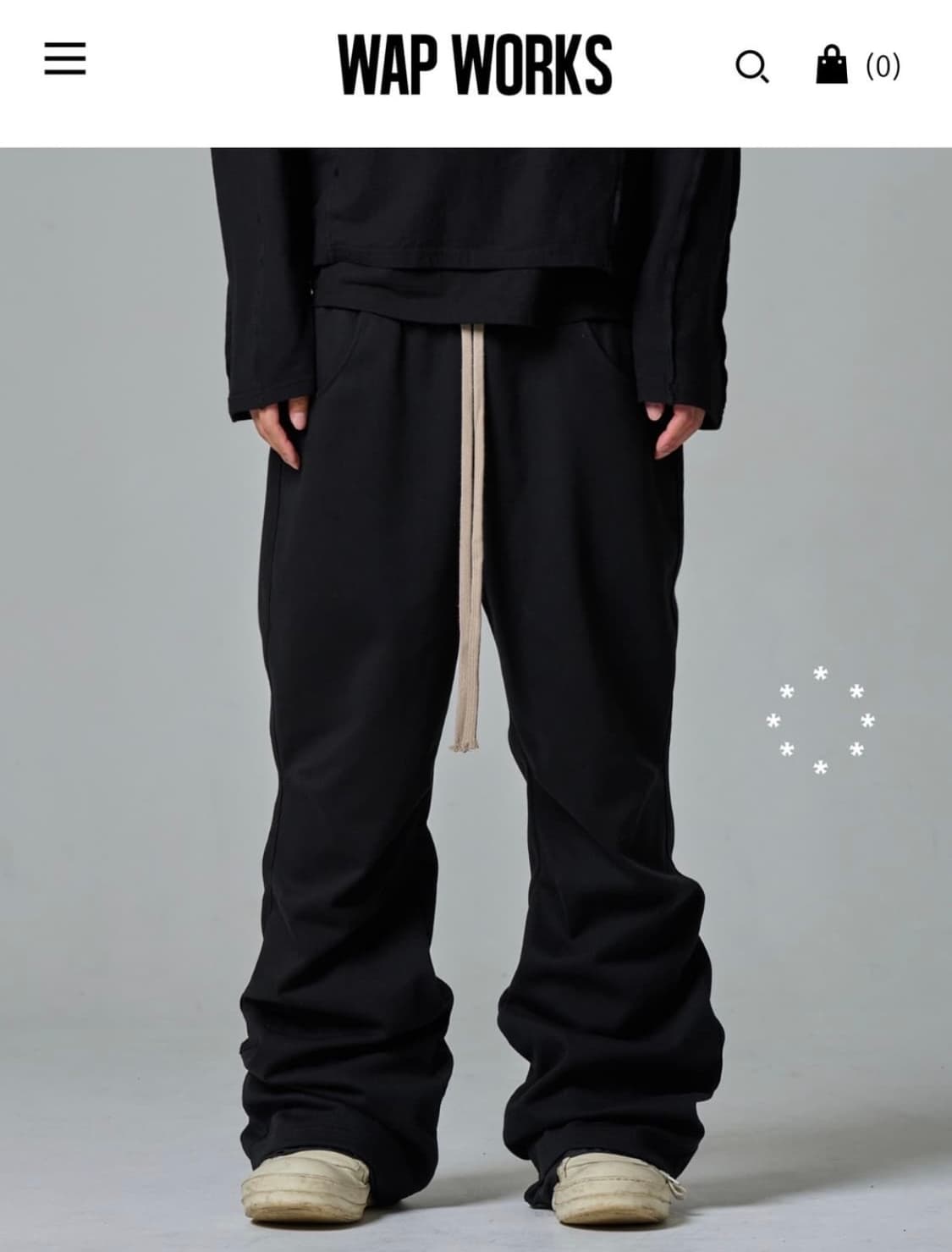 wapworks Flare layerd sweat pants 상품이미지2