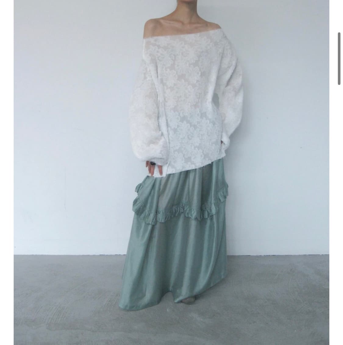 텍스처서울 볼륨 스커트 민트 상품이미지3