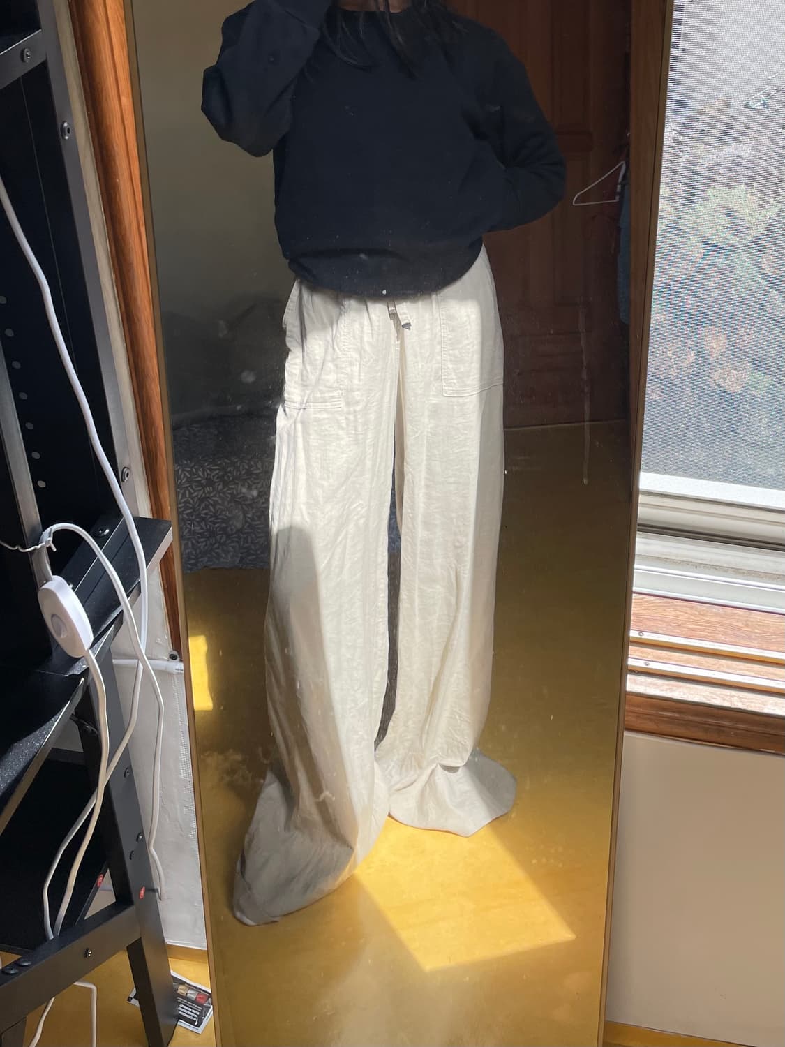 wide leg linen trousers 상품이미지5