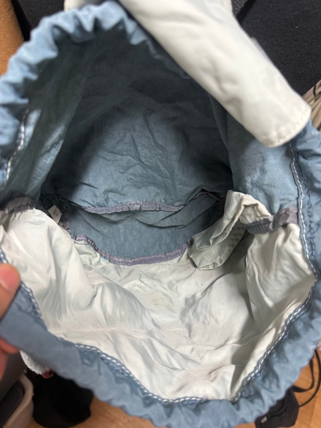 Y2K 복조리 스카이블루 키플링 백팩 상품이미지5