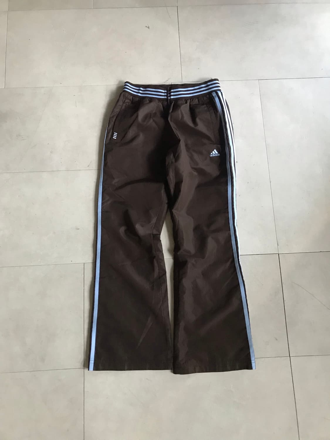 아디다스 브라운 연하늘 트레이닝 팬츠 상품이미지5