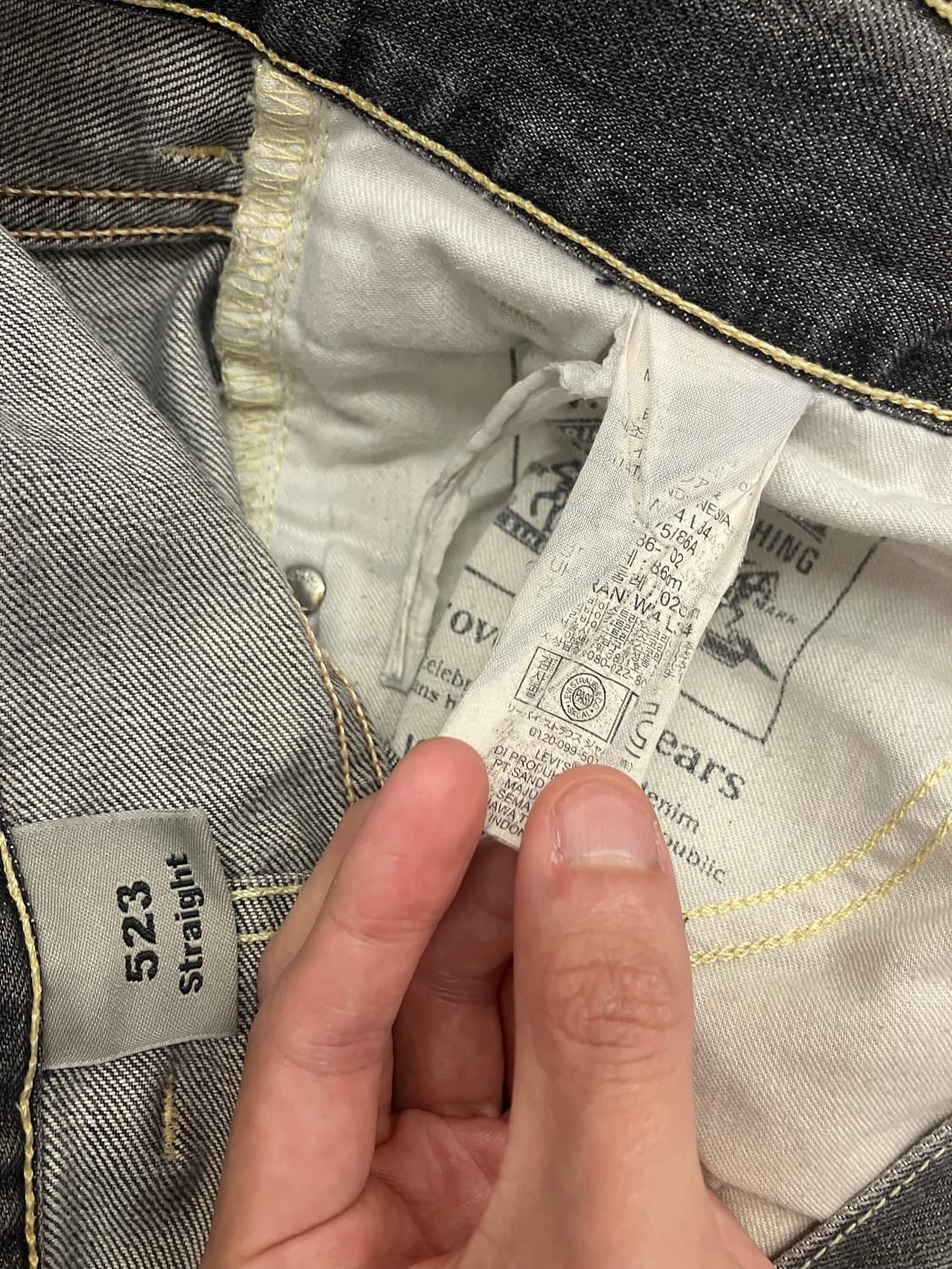 N270 리바이스 523 데님팬츠 그레이 상품이미지5